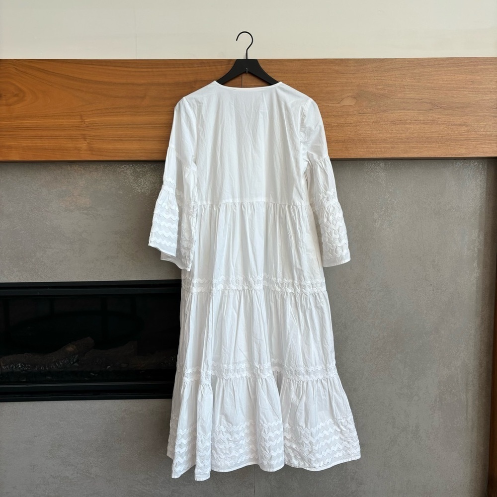 Lisa Marie Fernandez X Target Ric Rac Flare Sleeve Dress, Size S - Picture 9 of 12